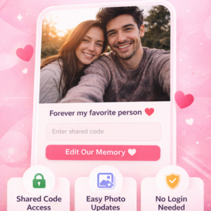 Digital Memory Space For Couples (NFC Stickers, QR Code)